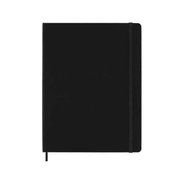 Klade 19x25 MOLESKINE ar gumijas aizdari, rūtiņu lapas, melna (96 lapas)