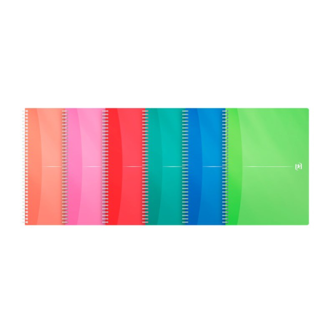 Klade ar spirāli OXFORD MyColours PP līniju, 90 lapas