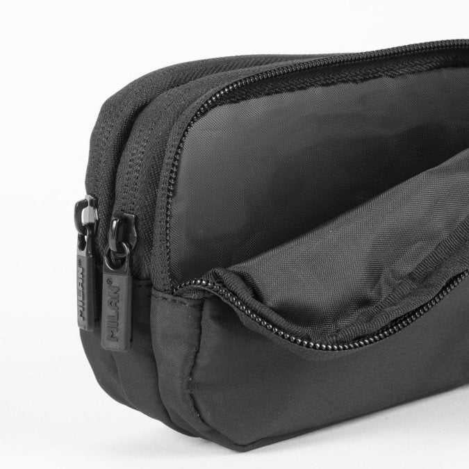 Penālis MILAN Shadow ar 3 nodalījumiem, melns