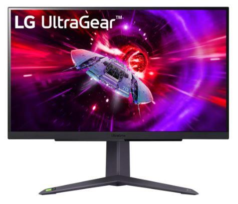 Monitors LG 27GR75Q-B 27 collu QHD spēļu ar 165 Hz atsvaidzes intensitāti HDMI