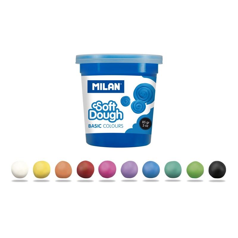 Veidošanas masa MILAN SoftDough, 10 krāsas