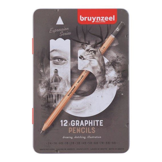 Zīmulis BRUYNZEEL Expression Graphite, 12 zīmuļi