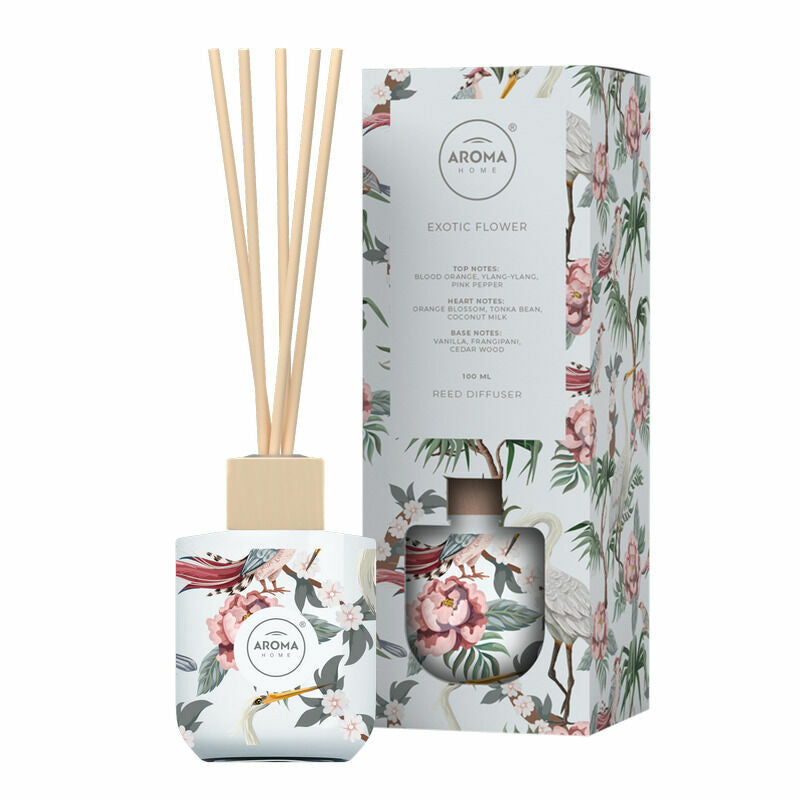 WILD Exotic Flowers - aromātisks mājas ar kociņiem, 100ml 