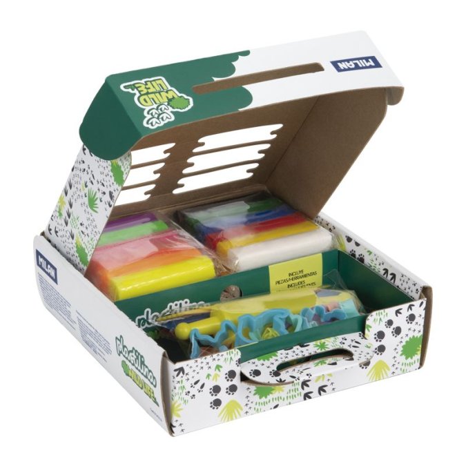 Plastilīns ,12 krāsas ar darbarīkiem