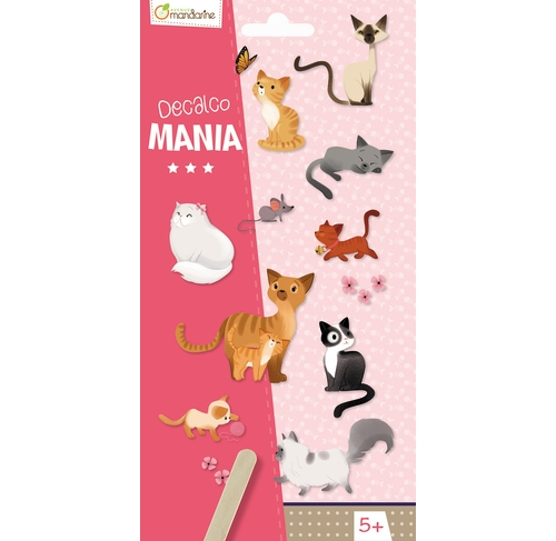 Uzlīmes (pārnesamās) MANDARINE Kaķi