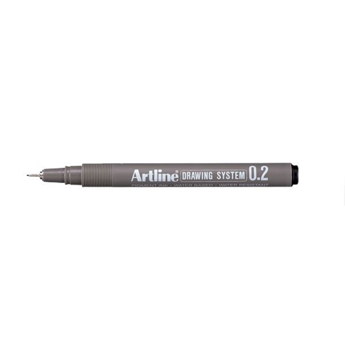 Pildspalva ARTLINE DRAWING SYSTEM 0.2mm, melna