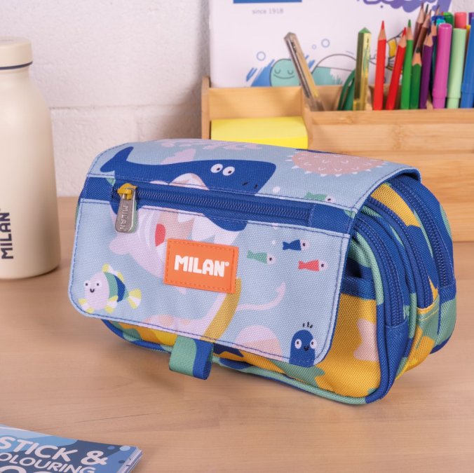 Penālis MILAN Blue Odyssey ar 4 nodalījumiem