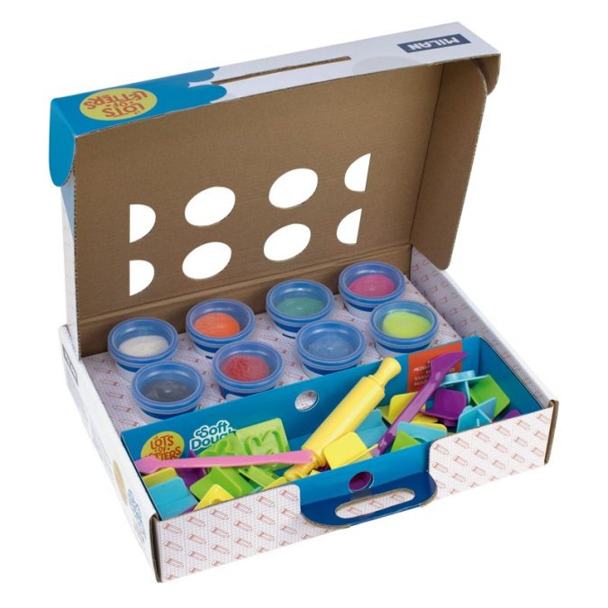 Veidošanas masa SoftDough, 8 krāsas