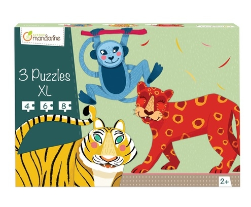 Puzle MANDARINE Džungļu dzīvnieki XL