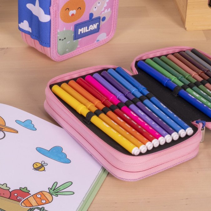 Penālis MILAN Green & Grow ar 2 nodalījumiem, piepildīts