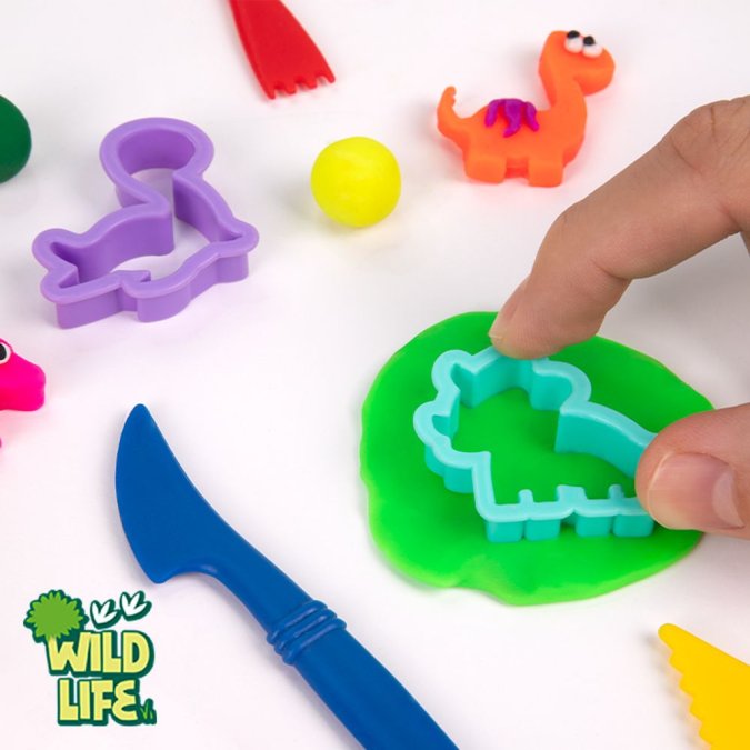 Plastilīns ,12 krāsas ar darbarīkiem