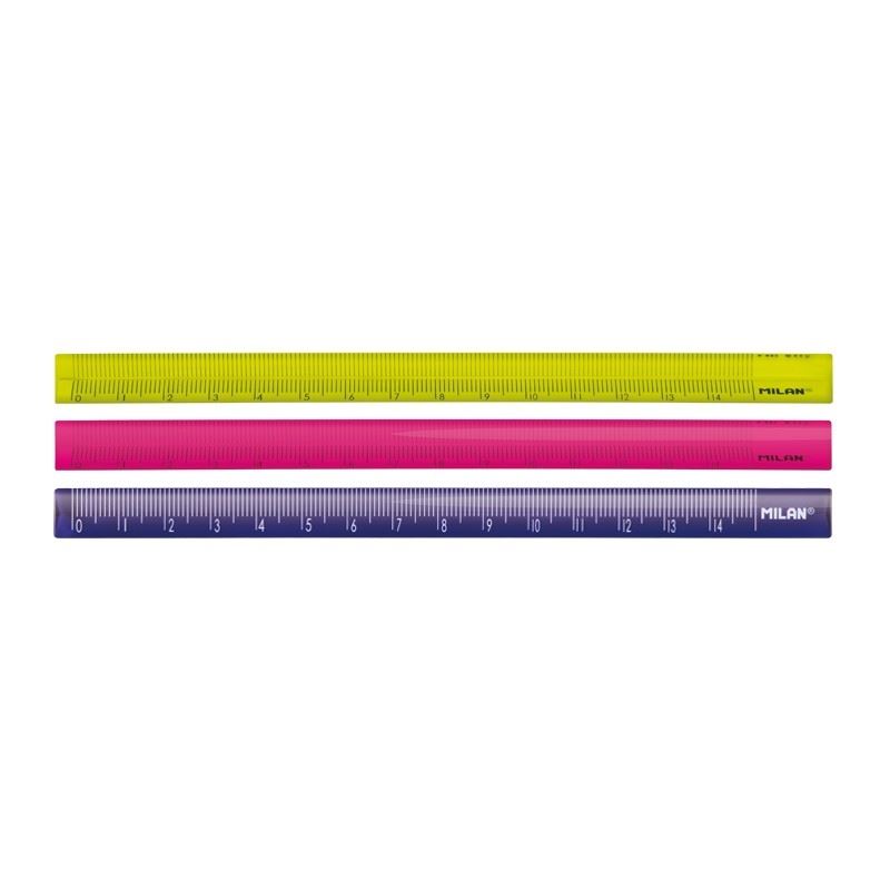 Lineāls 15cm MILĀNA,trīsšķautņu