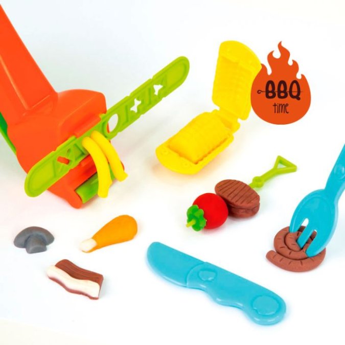 Veidošanas masa MILAN SoftDough BBQ, 8 krāsas