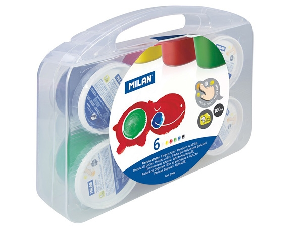 Pirkstiņkrāsu komplekts FINGER PAINT, 6 krāsas