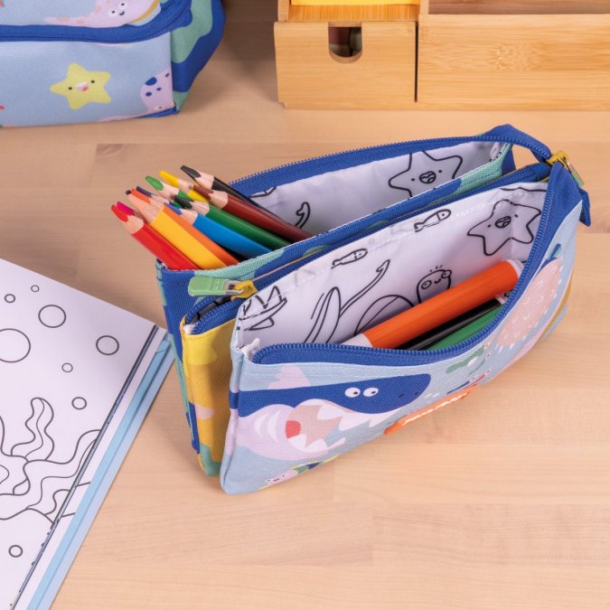 Penālis MILAN Blue Odyssey ar 5 nodalījumiem