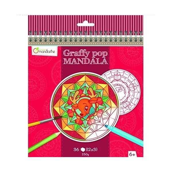Radošais komplekts izkrāsošanai Mandala Ziemassvētki